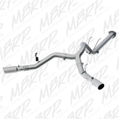 mbrp 17-19 ford f-250/350/450 6.7l 4in filter back cool duals t409 exhaust system s6291409