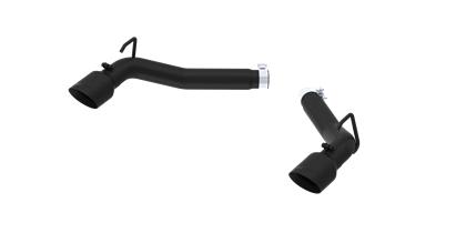 mbrp 2010-2015 chevrolet camaro v8 6.2l 3in black coated axle back muffler delete s7019blk