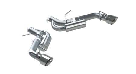 mbrp 16-19 chevrolet camaro ss dual rear exit axle back w/ 4.5in od tips - al (non npp models) s7034al