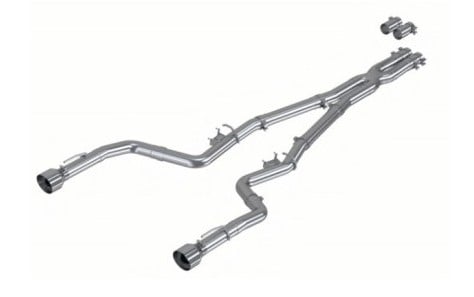 mbrp 17-21 charger 5.7l/6.2l/6.4l 3in race profile cat-back w/ dual tips aluminized steel exhaust s7118al