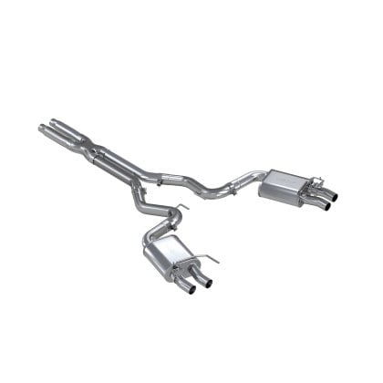 mbrp 16-20 ford gt350/gt350r dual quad split rear outlet 3in cat back t304 exhaust s7201304