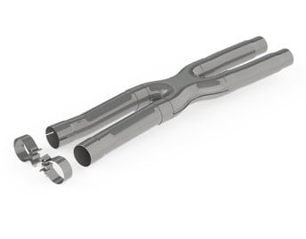 mbrp 15-19 ford mustang gt 2.5in resonator delete x-pipe - t409 s7213409