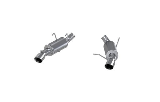 mbrp 11-14 ford mustang gt 5.0 3in dual muffler axle back split rear alum exhaust system s7225al