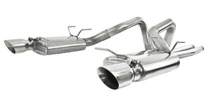 mbrp 05-09 ford shelby gt500 / gt dual split rear street version 4in tips t409 exhaust system s7269409