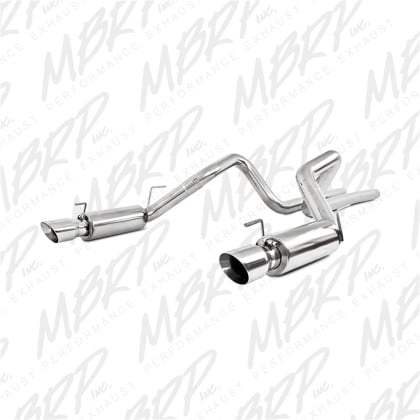 mbrp 05-09 ford shelby gt500 / gt dual split rear race version, t409 4in tips exhaust system s7270409