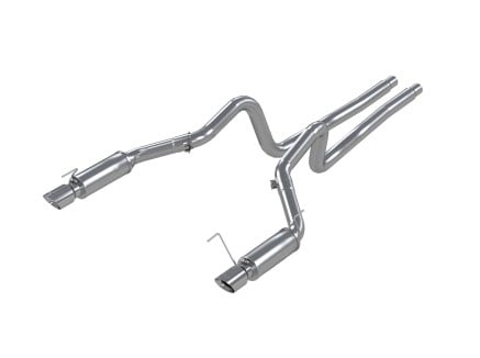 mbrp 05-09 ford mustang gt 4.6l dual split rear race version al/ 3in cat back exhaust system s7270al