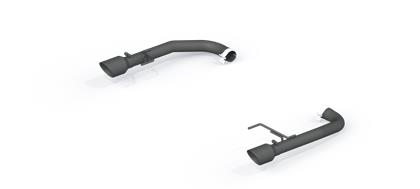 mbrp 2015-2017 ford mustang gt 5.0 2-1/2in axle back kit - black coated 4in od tips included s7276blk