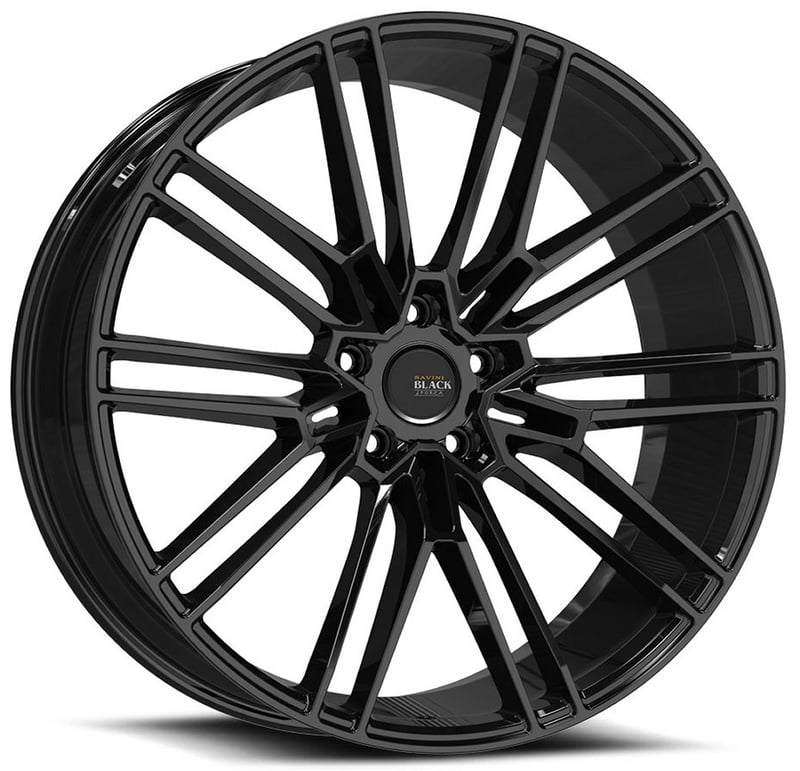 22x9 savini black di forza bm18 gloss black (custom)