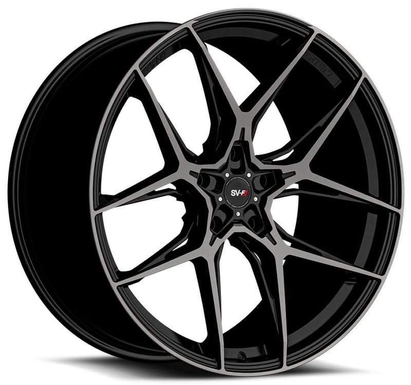 21x12 savini sv-f5 gloss black w/ double dark tint (flow form) (custom)