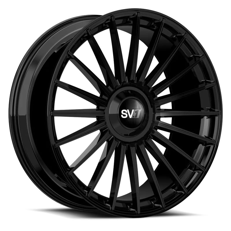 24x10 savini sv.1 x1 gloss black (fully forged) (custom)