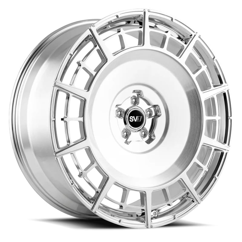 24x10 savini sv.1 x4 brushed w/ high polish accent (fully forged) (6-lug) (custom)