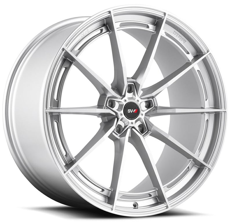 (huge savings) 22x9 savini sv-f1 brushed silver (flow form) (custom)