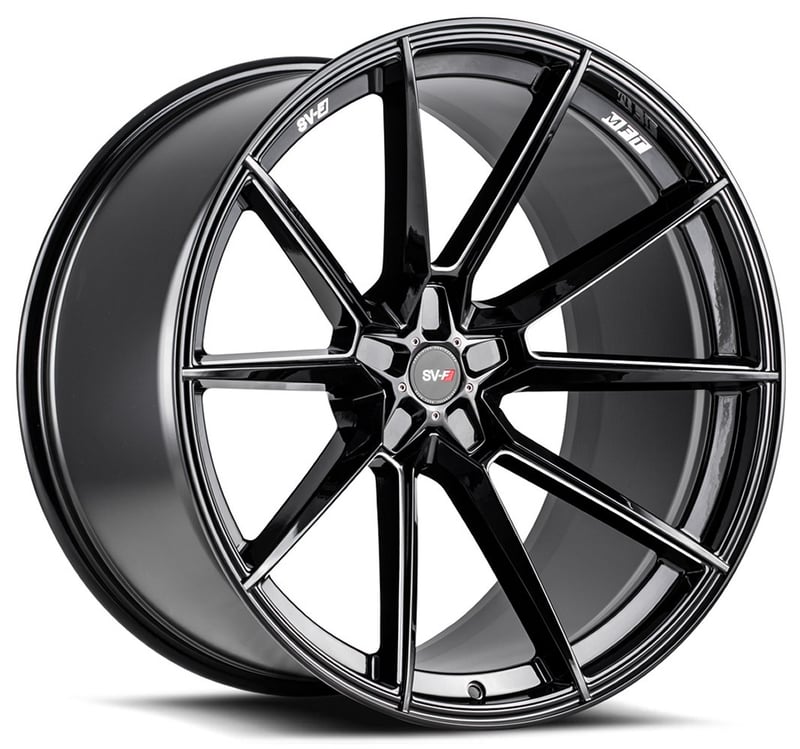 22x12 savini sv-f4 gloss black milled (flow form) (custom)