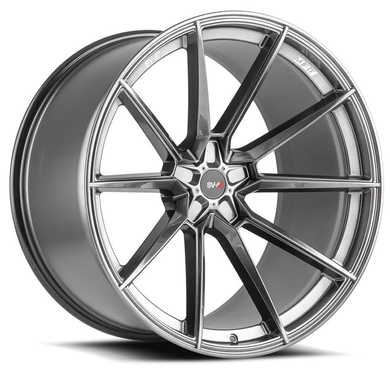 21x10.5 savini sv-f4 gloss graphite (flow form) (custom)