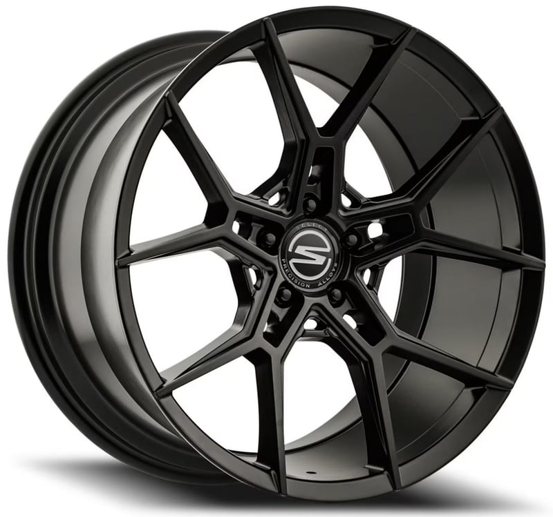 (special pricing) 20x9 select s102 alpine satin black 5x112 20mm