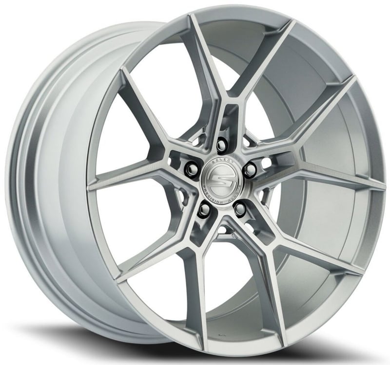 (special pricing) 20x9 select s102 alpine gloss silver brushed 5x112 38mm