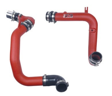 injen 15-17 volkswagen gti (mk7) 2.0l turbo tsi aluminum intercooler piping kit - red ses3078icpwr