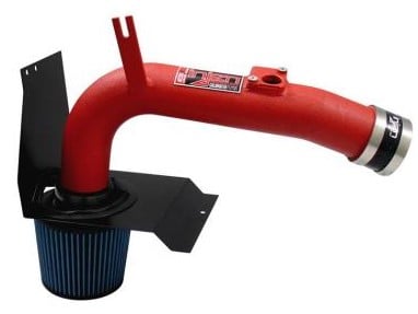 injen 08-13 subaru wrx/sti 2.5l (t) wrinkle red cold air intake sp1204wr