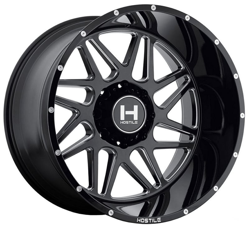 22x12 hostile h108 sprocket blade cut (8 lug) (* may require trimming) 8x170 -44mm