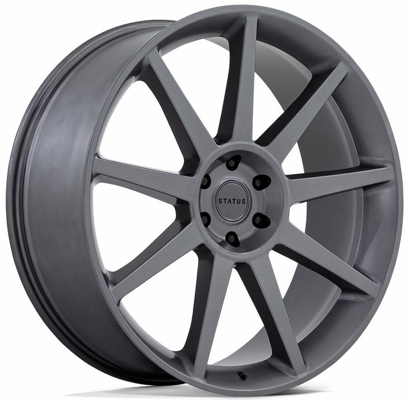 (clearance - no returns) 24x10 status mammoth matte anthracite 5x120 35mm