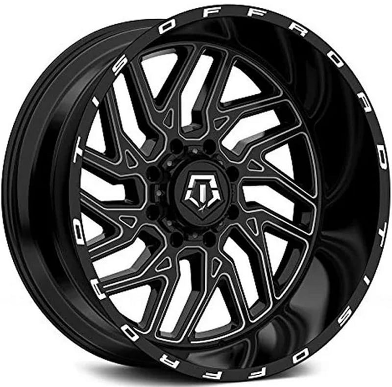 20x12 tis off-road 544bm gloss black milled (* may require trimming) 8x180 -44mm