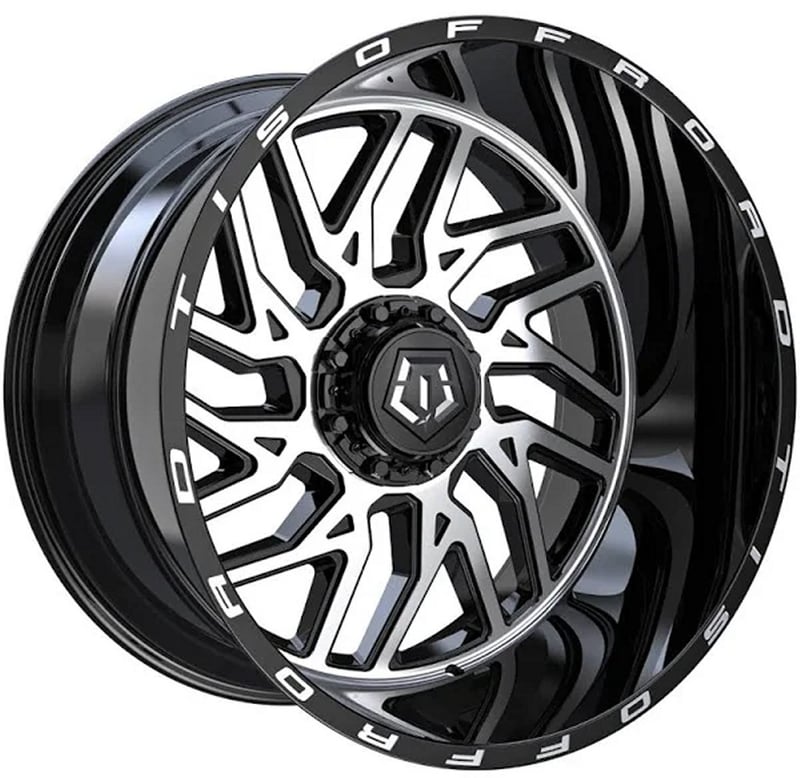 22x12 tis off-road 544mb gloss black machined (* may require trimming) 6x135 6x5.5/139.7 -44mm
