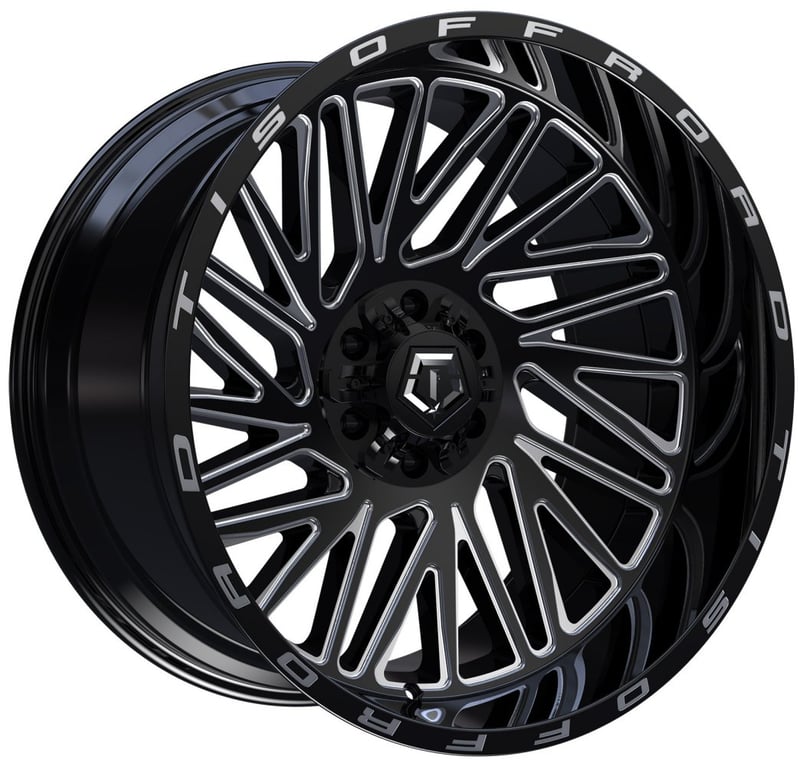 20x9 tis off-road 553bm gloss black milled 8x170 18mm