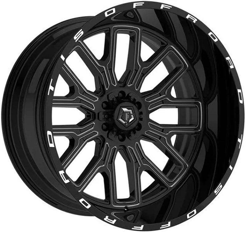20x9 tis off-road 560bm gloss black milled 8x180 18mm
