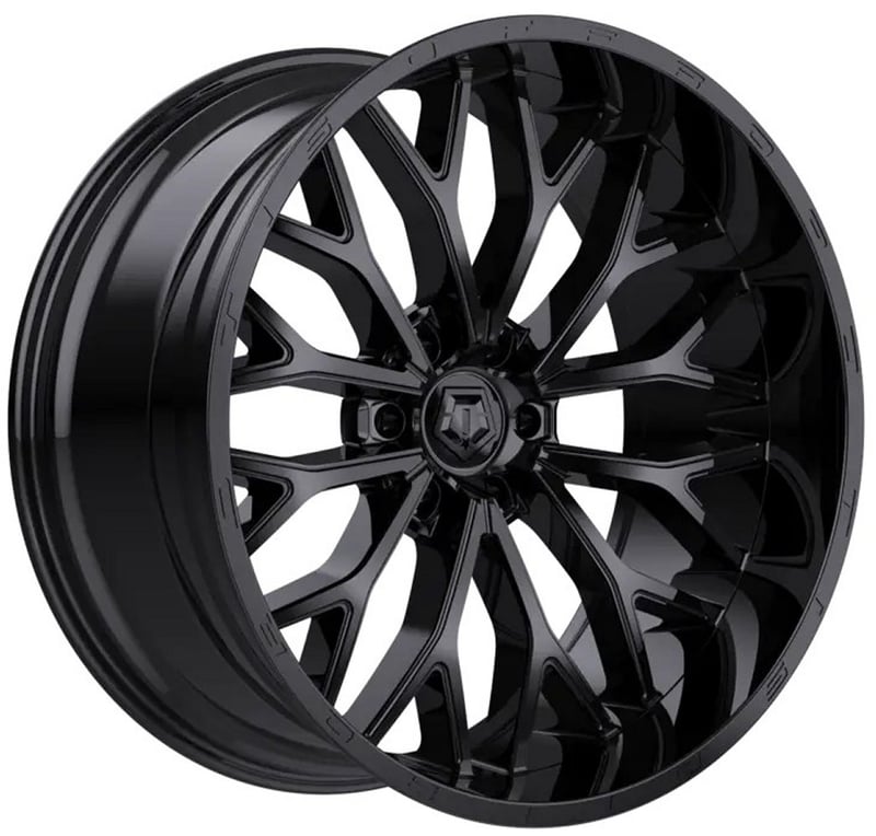24x12 tis off-road 565b gloss black (6-lug) (* may require trimming) 6x135 -44mm