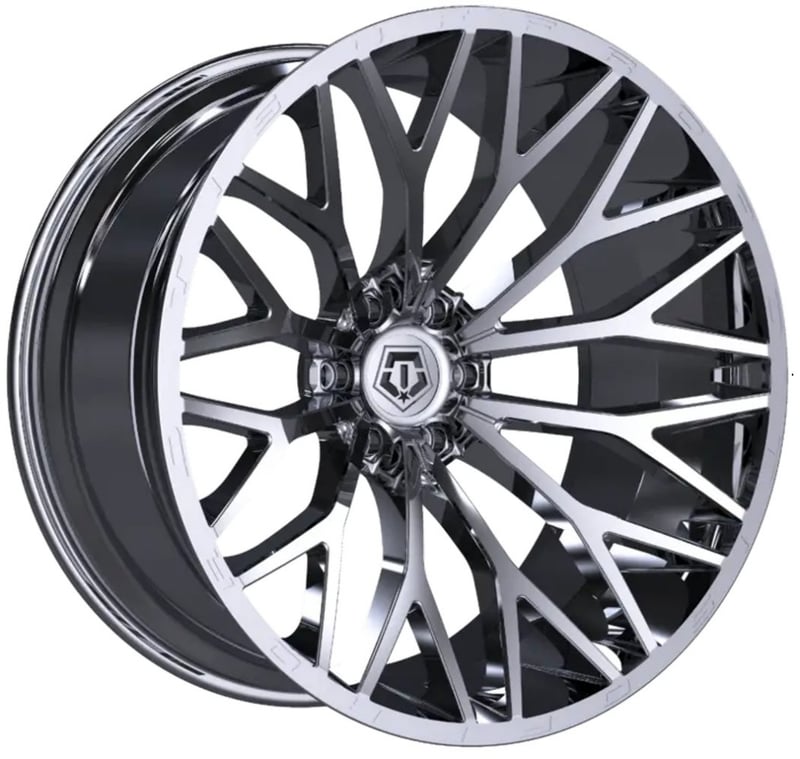 22x12 tis off-road 566c chrome plated (6-lug (* may require trimming) 6x135 -44mm