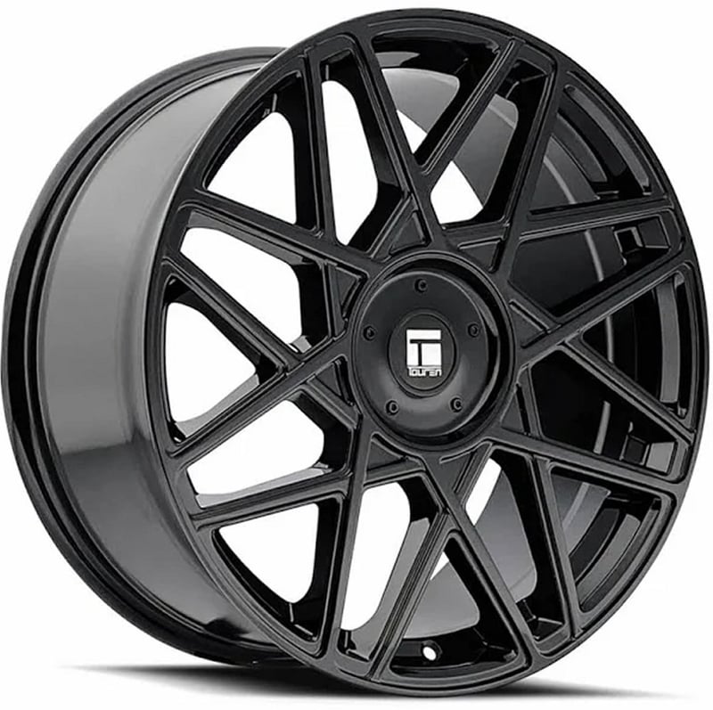 (clearance - no returns) 18x8 touren tr66 gloss black 5x4.25/108 5x4.5/114.3 35mm