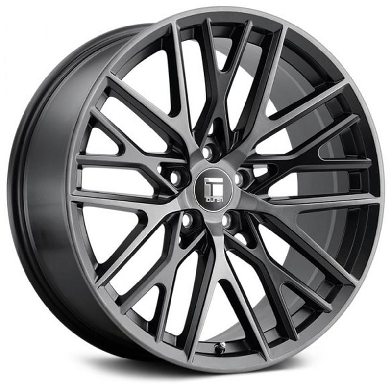 (clearance - no returns) 20x10.5 touren tr91 brushed matte black w/ dark tint 5x112 40mm