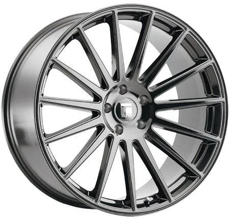 (clearance - no returns) 22x10.5 touren tr92 gloss graphite machined 5x112 32mm