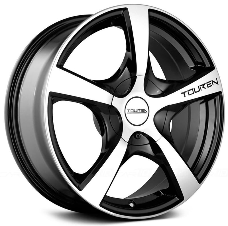 (clearance - no returns) 17x7 touren tr9 gloss black machined face & lip 5x105 5x4.25/108 42mm