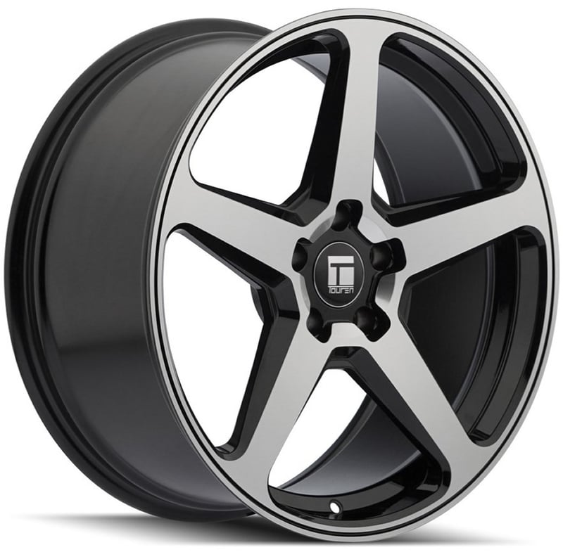 20x9 touren tf96 gloss black machined (flow formed) 5x112 35mm