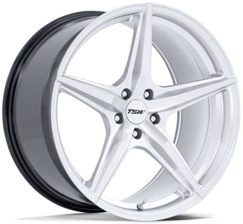 20x9 tsw tw007 esprit hyper silver machined (flow formed) 5x112 20mm