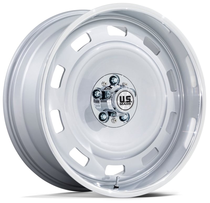 22x10.5 us mags uc143 scottsdale silver w/ diamond cut lip 5x5/127 0mm