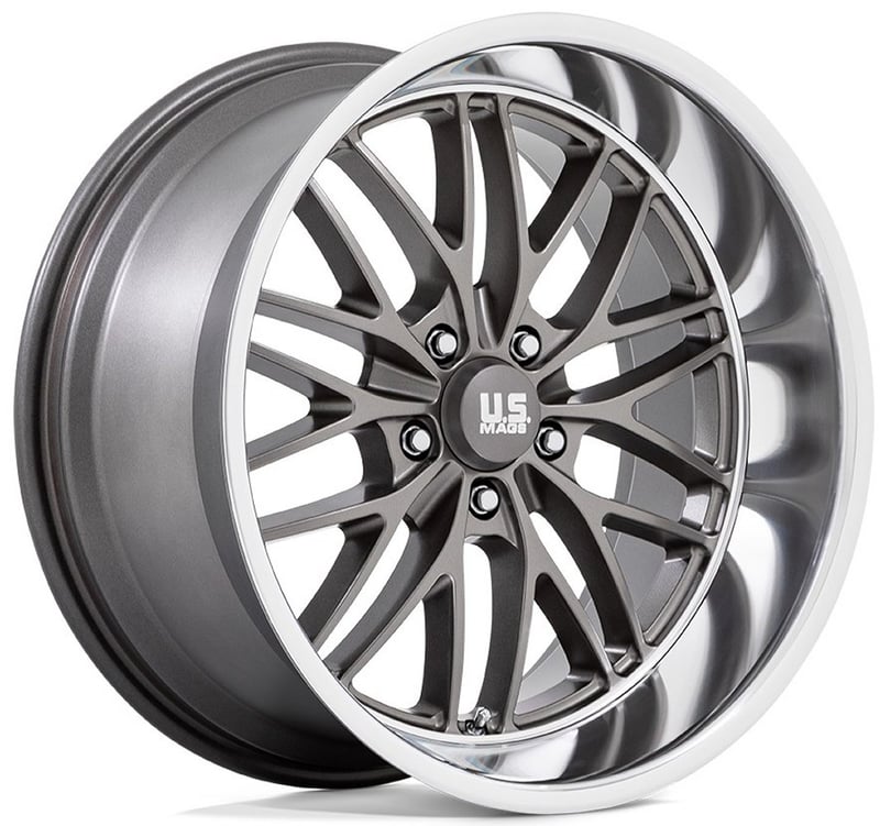 20x8.5 us mags u139 santa cruz anthracite w/ diamond cut lip 5x5/127 6mm