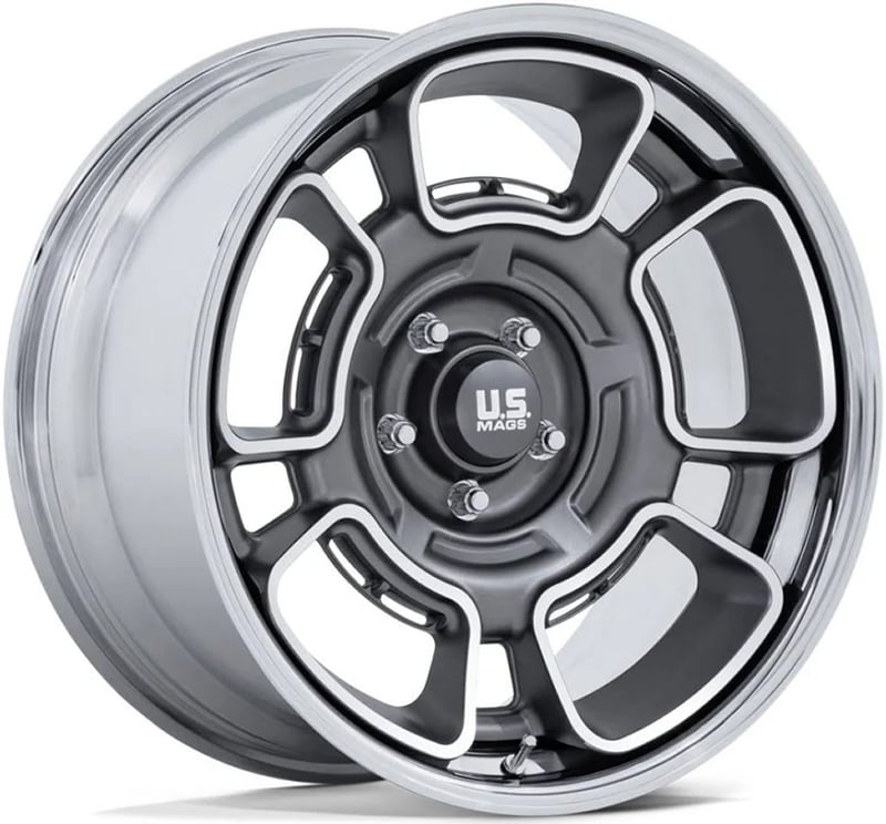 US Mags UC147 Flagstaff Anthracite Machined & Chrome Lip