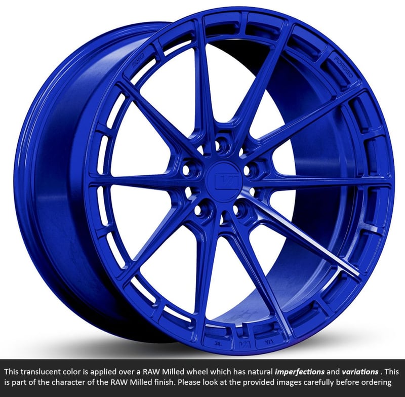 19x11 variant aure raw illusion blue (full forged) (deep concave) (custom)