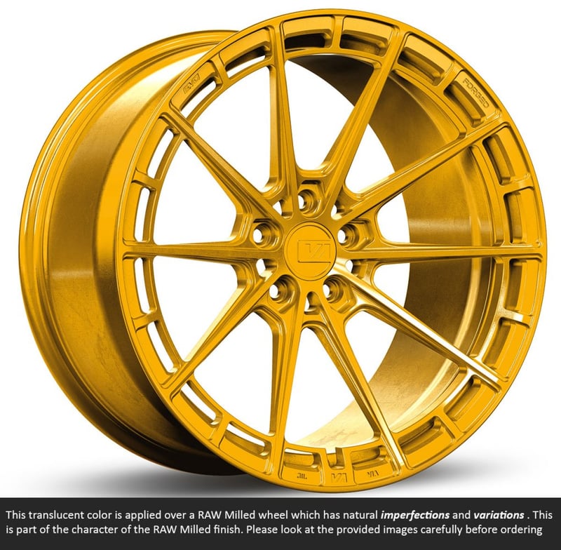 19x11 variant aure raw phoenix gold (full forged) (super deep concave) (custom)