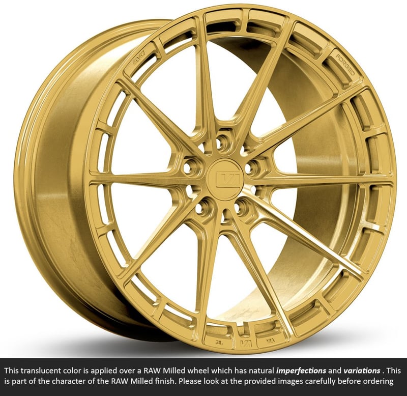 20x11 variant aure raw spun gold (full forged) (deep concave) (custom)