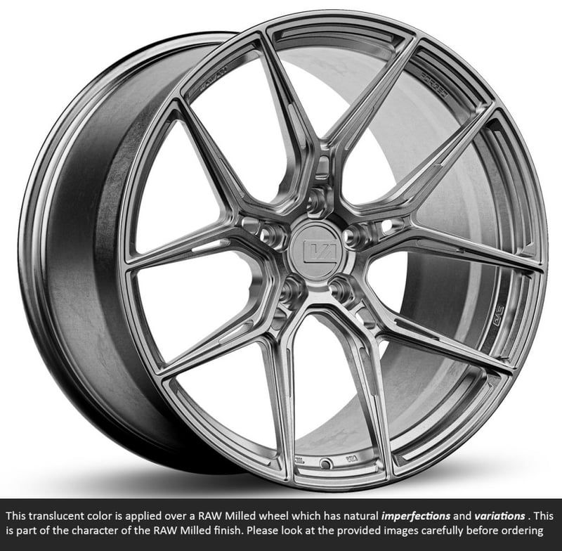 19x11 variant nysa raw titanium (full forged) (deep concave) (custom)