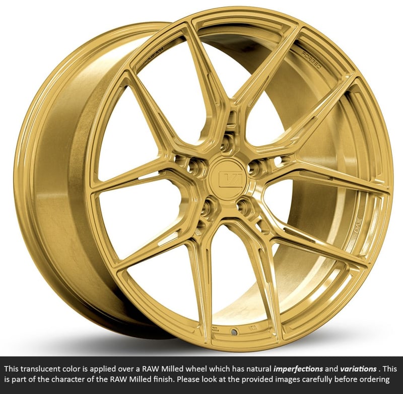 20x11 variant nysa raw spun gold (full forged) (super deep concave) (custom)