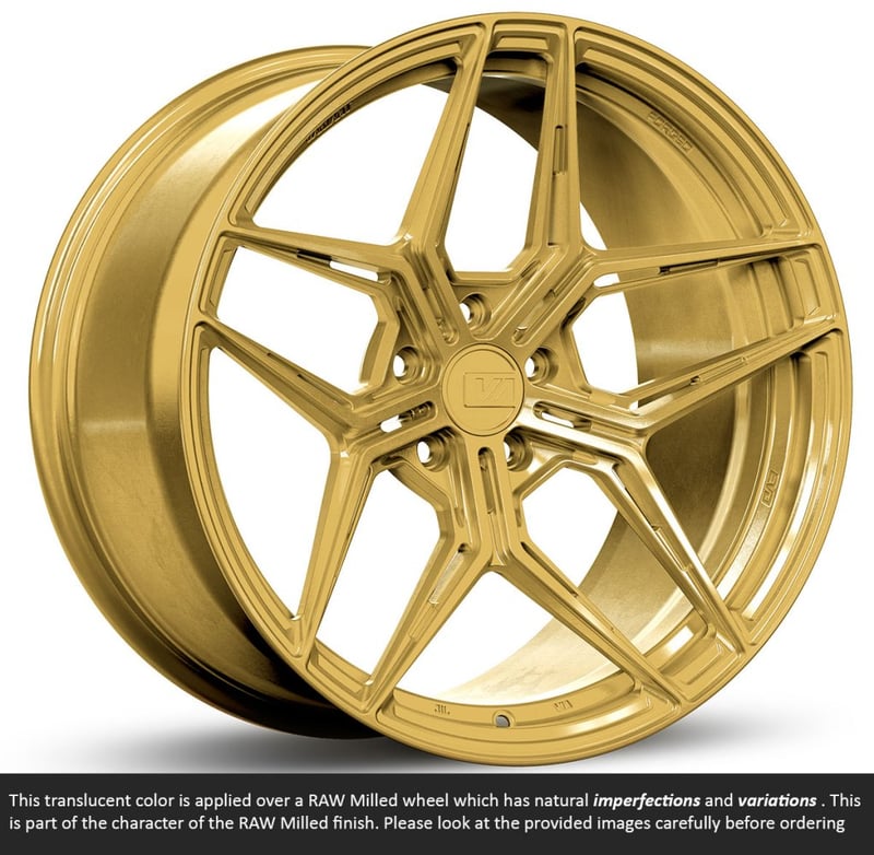 19x11 variant zeno raw spun gold (full forged) (super deep concave) (custom)
