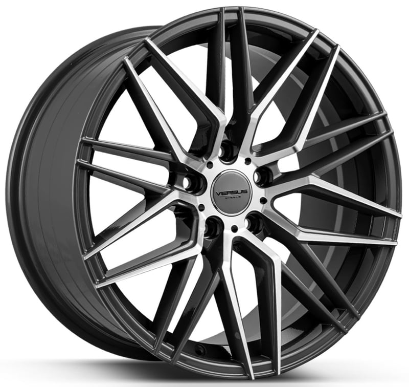 17x7.5 versus vs1121 gloss black machined face 5x4.5/114.3 40mm