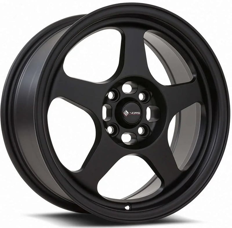 (clearance - no returns) 18x9 vors sp1 matte black 5x112 35mm (custom)