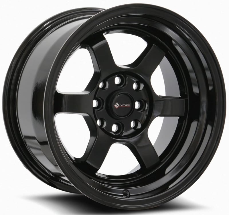 15x8 vors tr7 gloss black 4x4.25/108 0mm (custom)