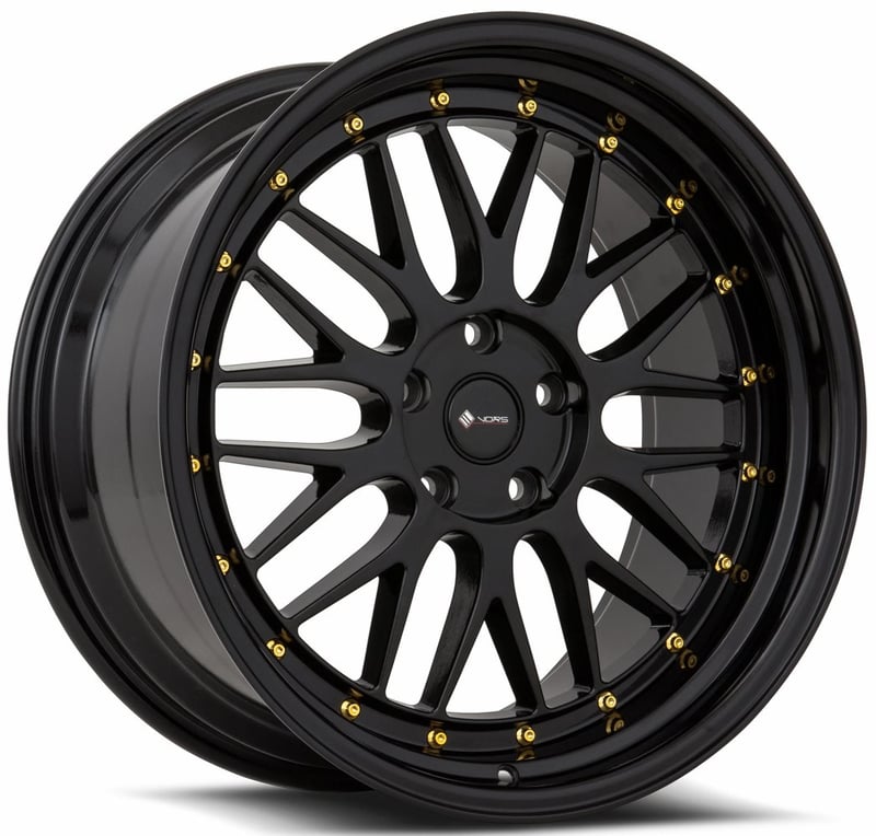 18x8 vors vr8 gloss black 5x4.25/108 35mm (custom)