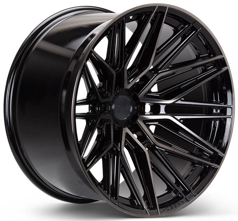 22x12 vossen hf6-5 gloss black tinted (hybrid forged) (ultra deep concave) 6x5.5/139.7 -44mm